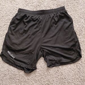 Neleus Men's Black Athletic Shorts